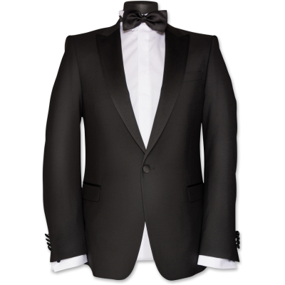 Cannes Smoking-Jacket Spitzfasson Black