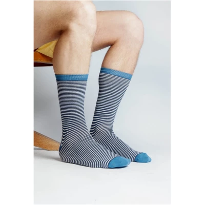 Gestreifte Socken aus Bio Baumwolle für Herren