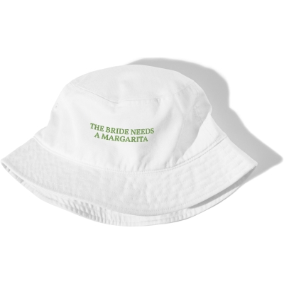 The Bride Needs a Margarita - Embroidered Organic Bucket Hat - Multiple Colors