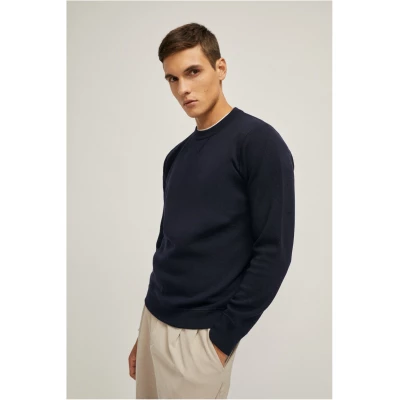 The Merino Wool Sweatshirt - Oxford Blue