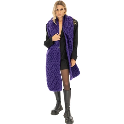 Blanket Chunky Scarf - Purple