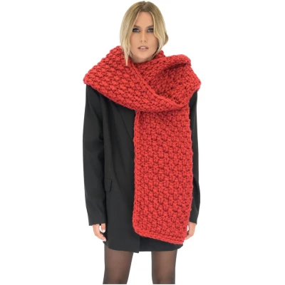 Blanket Chunky Scarf - Red
