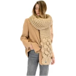 Bubble Ribbed Chunky Scarf - New Gold