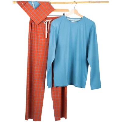 Pyjama für Herren, Carlo graublau, Gr. S