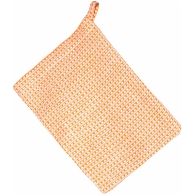 Waschhandschuh orange, 21 x 15 cm