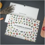 531 Rheinland Design Saisonkalender Obst & Gemüse, Ringkalender in A4: 101 Bilder