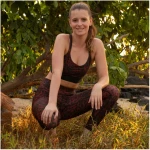 Ambiletics Yoga Sports BH -SUNSET GLOW LEOPARD