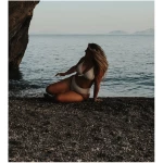 Anekdot Bikini Set Jacquard Leona Top + Skyline High Slip