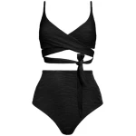 Anekdot Bikini Set Jacquard Lin Top + Core High Slip