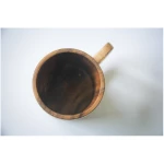 BY COPALA Kaffeetasse aus Holz, handgefertigter Becher aus Akazie