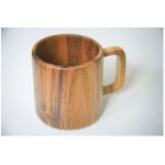BY COPALA Kaffeetasse aus Holz, handgefertigter Becher aus Akazie