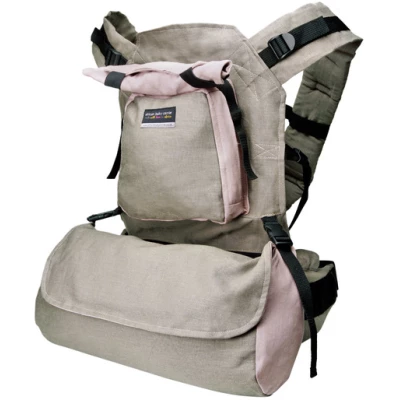 Babytrage aus Hanf - African Baby Carrier - Taupe