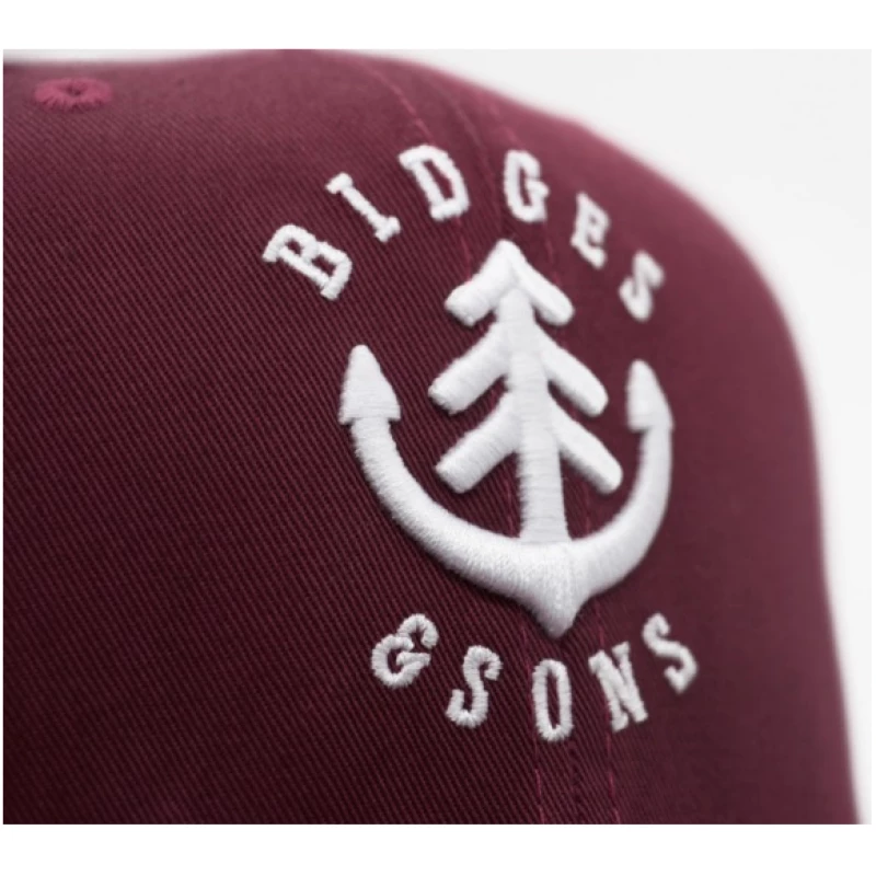 Bidges&Sons Snapback Cap "Crew" burgundy-white