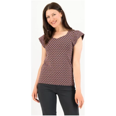 Blutsgeschwister Bluse Charming V Neck - Bubble Bee