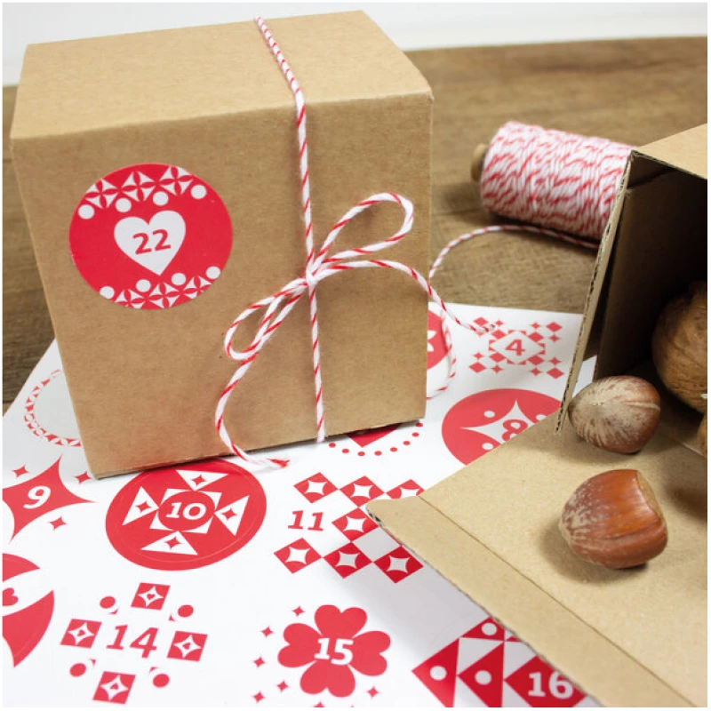 Bow & Hummingbird Adventskalender Set mit Boxen zum Befüllen
