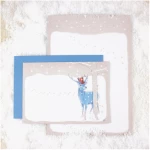 Bow & Hummingbird Grußkarte Hirsch im Schnee