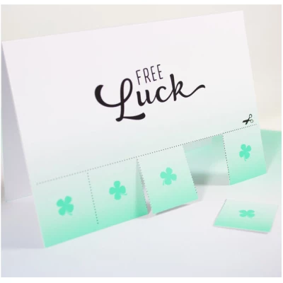 Bow & Hummingbird Mini-Grußkarte Free Luck
