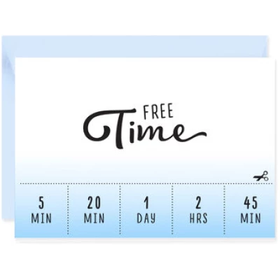 Bow & Hummingbird Mini-Grußkarte Free Time