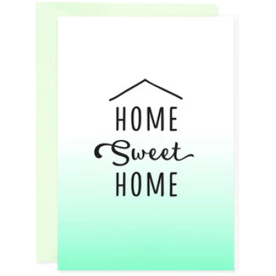 Bow & Hummingbird Mini-Grußkarte Home Sweet Home