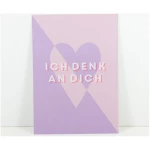Bow & Hummingbird Postkarte "Ich denk an Dich"