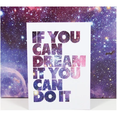 Bow & Hummingbird Postkarte "If you can dream it"