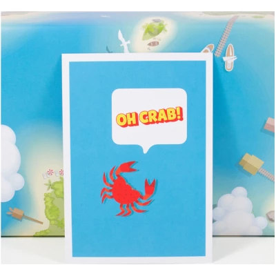 Bow & Hummingbird Postkarte "Oh crab"