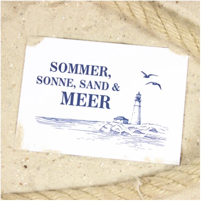 Bow & Hummingbird Postkarte Sommer & Meer
