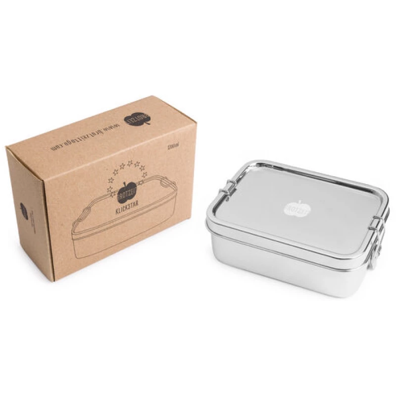 Brotzeit Dichte Lunchbox Klickstar aus Edelstahl, in 2 Größen