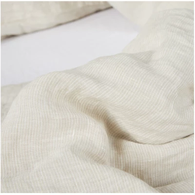 By Native Bettdeckenbezug aus 100% Leinen, stonewashed