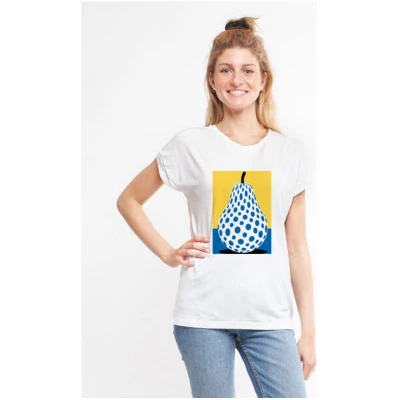 CORA happywear Damen T-Shirt aus Eukalyptus Faser "Laura" | Birne