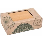 Cameleon Pack XL Edelstahl Lunchbox mit Deckel und Trennsteg aus heimischem Buchen Holz