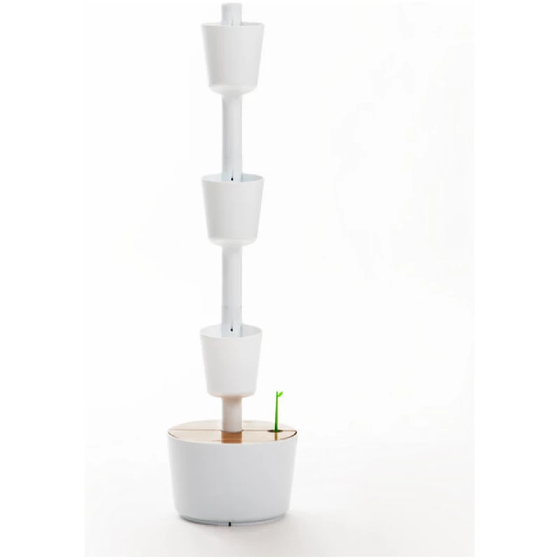CitySens Vertikaler Blumentopf mit manueller Bewässerung; 3 Blumentöpfe