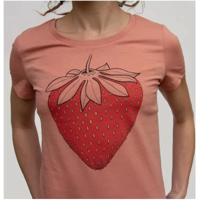 Cmig Damen T-Shirt Erdbeere in rose clay