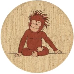 Corkando Kinderteppich "Charlie der Affe"