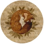 Corkando Kinderteppich "Fuchs und Hase"