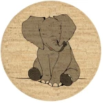 Corkando Kinderteppich "Noah der Elefant"