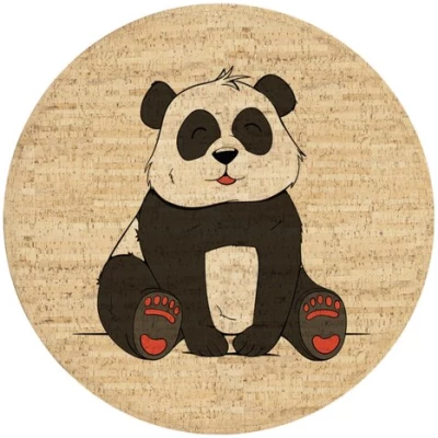 Corkando Kinderteppich "Yuki der Panda"