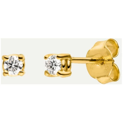 DEAR DARLING BERLIN Perfect Pair Diamond Earrings | 14k Echtgold Ohrringe mit Diamant