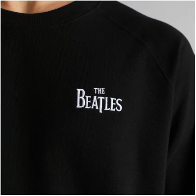 DEDICATED Herren Sweatshirt Malmoe The Beatles Logo - Black
