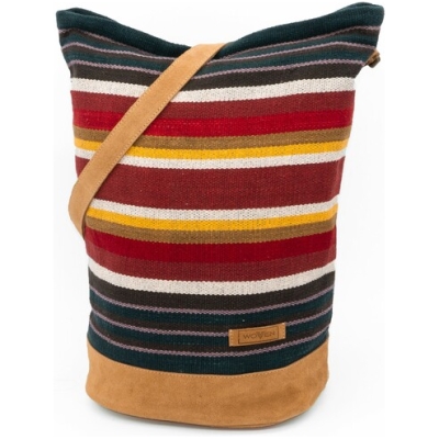 Damen Tasche Schultertasche Beuteltasche "Woven Lea Daily Bag" bunt Retro