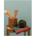 De IONESCU Küchenhandtuch Baumwolle Set, Rot und Grün Geschirrtücher