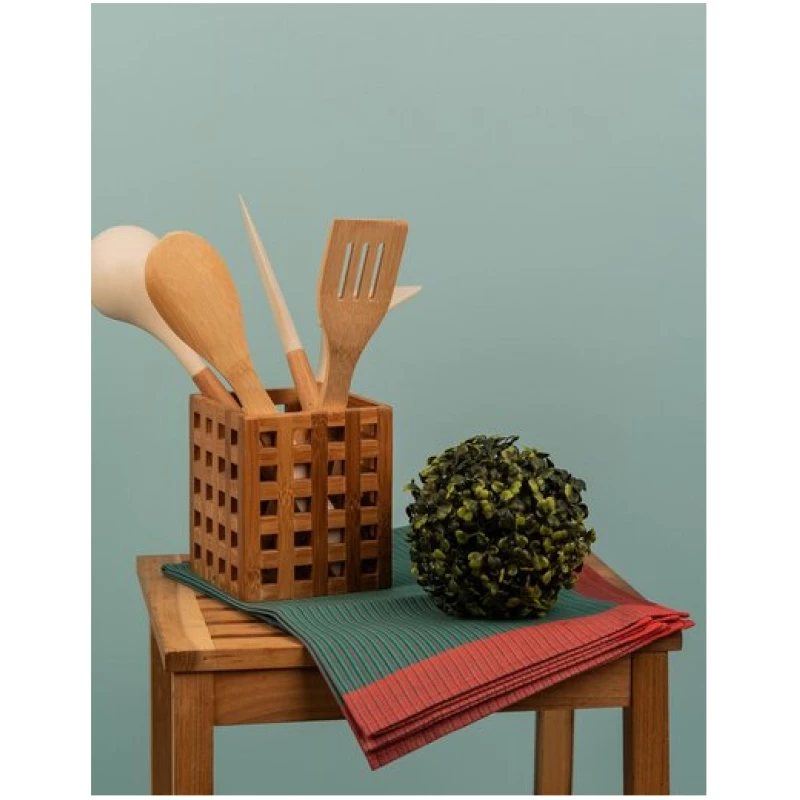 De IONESCU Küchenhandtuch Baumwolle Set, Rot und Grün Geschirrtücher