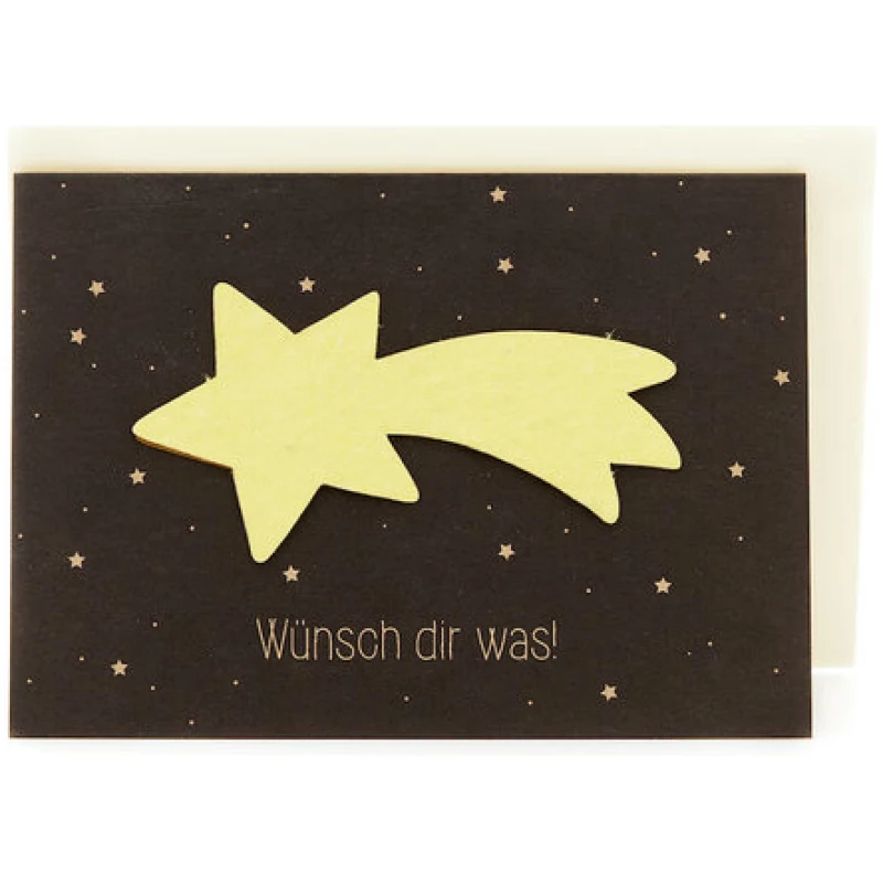 Die Stadtgärtner Grußkarte "Wünsch dir was" | Weihnachtskarte mit Saatgut