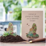 Die Stadtgärtner Pflanzbare Grußkarte mit Blumensamen | Gärtnern ist die beste Therapie