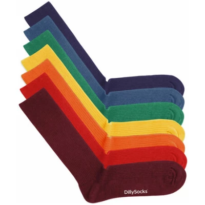 DillySocks Socken "Ribbed Rainbow Socks 7er Set"