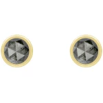 Eppi Goldene Ohrringe mit 0.52ct Salt'n'Pepper Diamanten Gledina