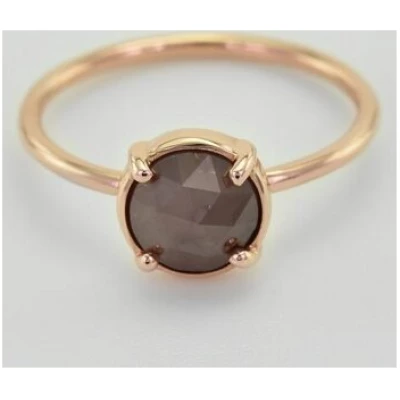Eppi Goldener Ring mit Diamant im Rosenschliff Vertius