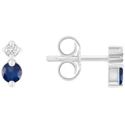 Eppi Minimalistische Ohrringe mit Saphiren und Diamanten Durante