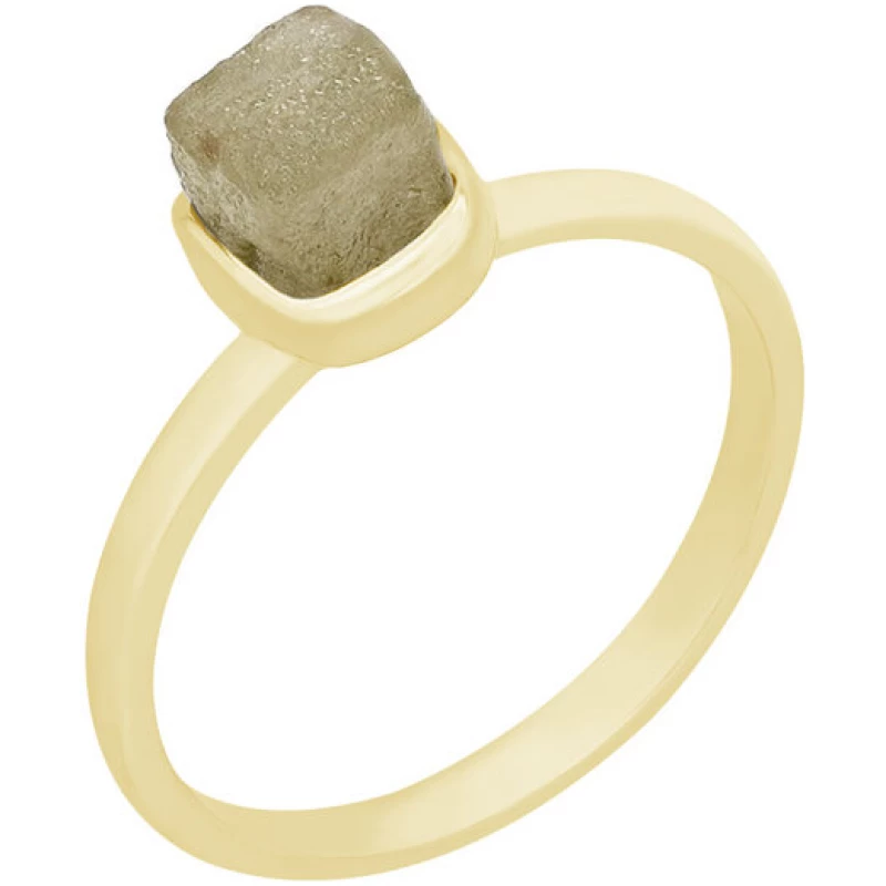 Eppi Ring aus Gold mit gelbem Rohdiamanten Yianna