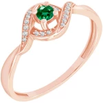 Eppi Ring mit Smaragd und Diamanten Kiki